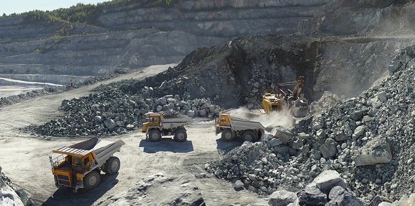 Mine rubble piles