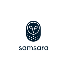 samsara vertical logo navy