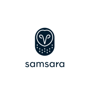 samsara vertical logo navy