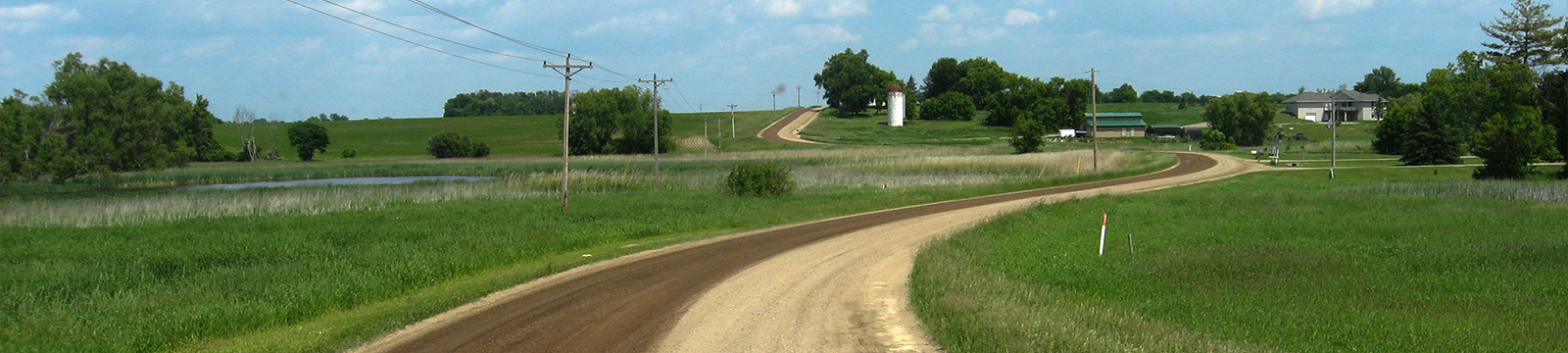 Road treated with non chloride based product